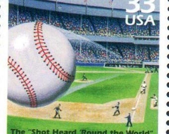 US Stamp 1951 Baseball National League Pennant Race 1950 Celebrate the Century 33 Cent MNH Scotts 3187c