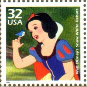 Vintage Unused Snow White and the Seven Dwarfs Animated Movie Walt Disney Debuts, Celebrate the Century 32 Cent US Stamp MNH Scotts 3185h