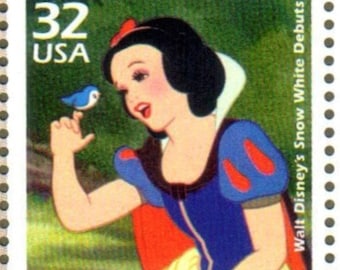 Vintage Unused Snow White and the Seven Dwarfs Animated Movie Walt Disney Debuts, Celebrate the Century 32 Cent US Stamp MNH Scotts 3185h