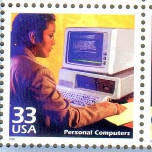 US Stamp PC Personal Desktop Computers Introduction 1980s Celebrate the Century 33 Cent MNH Scotts 3190n - Junk Journaling, Scrapbooking