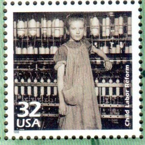 Vintage Stamp Child Labor Law Reform - 1910 Celebrate the Century 32 Cent MNH US Stamp Scotts 3183o