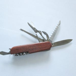 Vintage Collectible Multi Tool Pocket Knife - 3 Blades - Camping Multi Tool Pocket Knife Made in USA