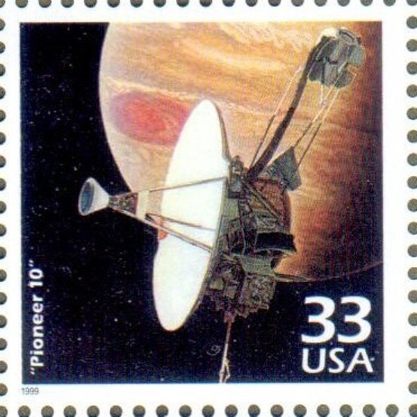 US Stamp Pioneer 10 Spacecraft Jupiter Solar System 1970 Celebrate the Century 33 Cent MNH Scotts 3189i