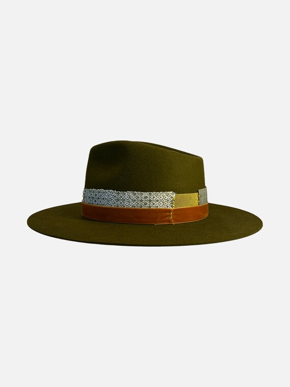 Unique Handmade Fedora Hat Patchwork 