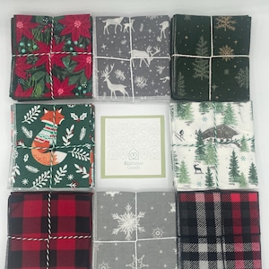 Christmas Paperless Towels: Reusable Cotton Flannel Wipes