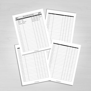 Moving Box Inventory PDF: Printable Checklist With Dropdown List to ...