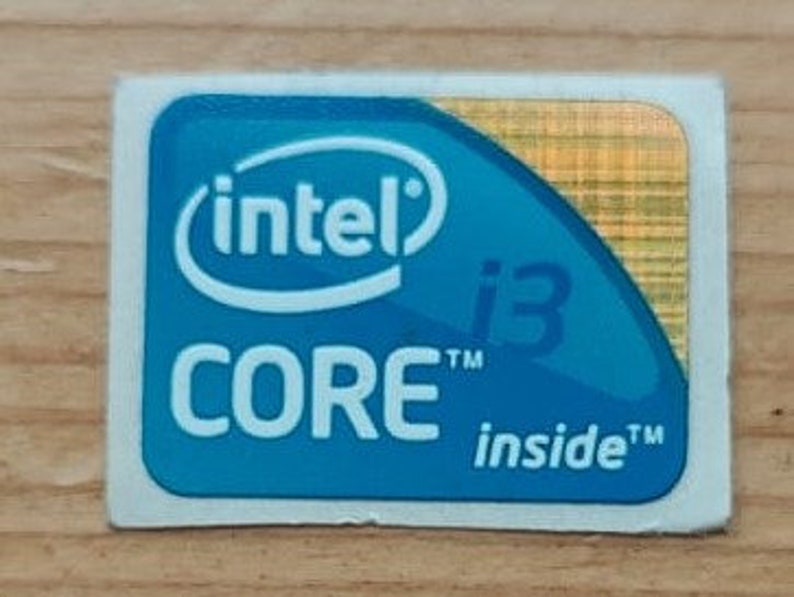 Intel Core i3, i5, i7, i9 Core Sticker 2, 3, 6, 11 generatie, echte OEM i3 Inside 1th Gen