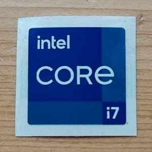 Intel Core i3, i5, i7, i9 Core Sticker 2, 3, 6, 11 generatie, echte OEM afbeelding 6