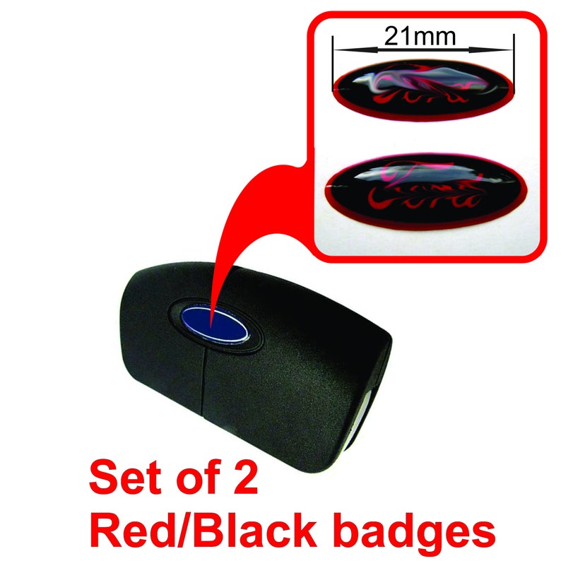 Ford Key Fob Badge Sticker Logo Emblem 3D Domed Sticker Badge Self