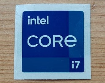 Autocollant Intel Core i3, i5, i7, i9 Core 2, 3, 6, 11 générations, véritable OEM