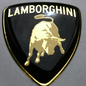 LAMBORGHINI 3D domed sticker badge self adhesive