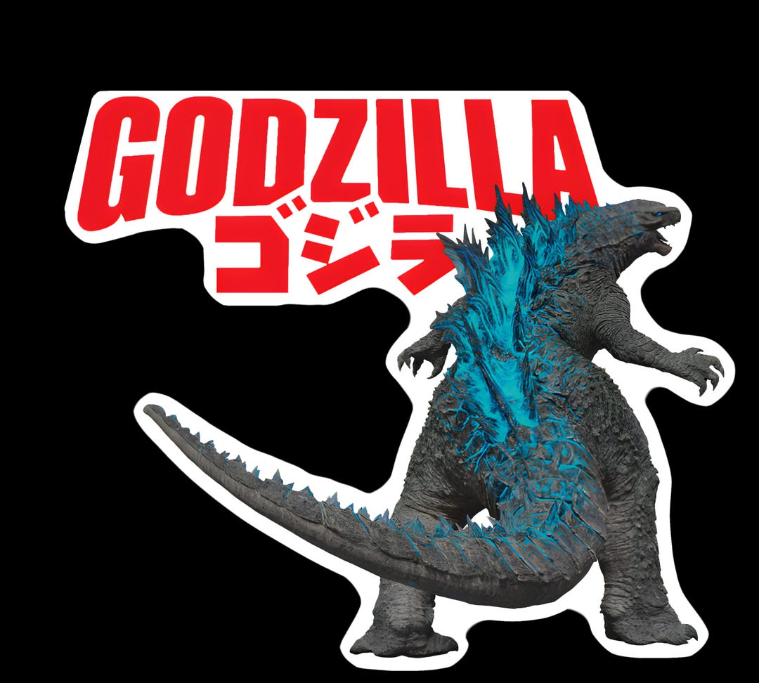 Godzilla Sticker - Etsy