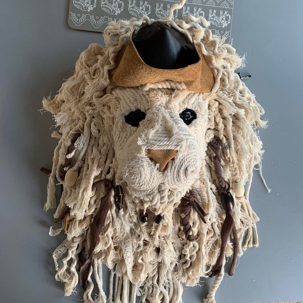 Pirates of the Caribbean Jack sparrow Johnny depp lion head 18”Handmade with love