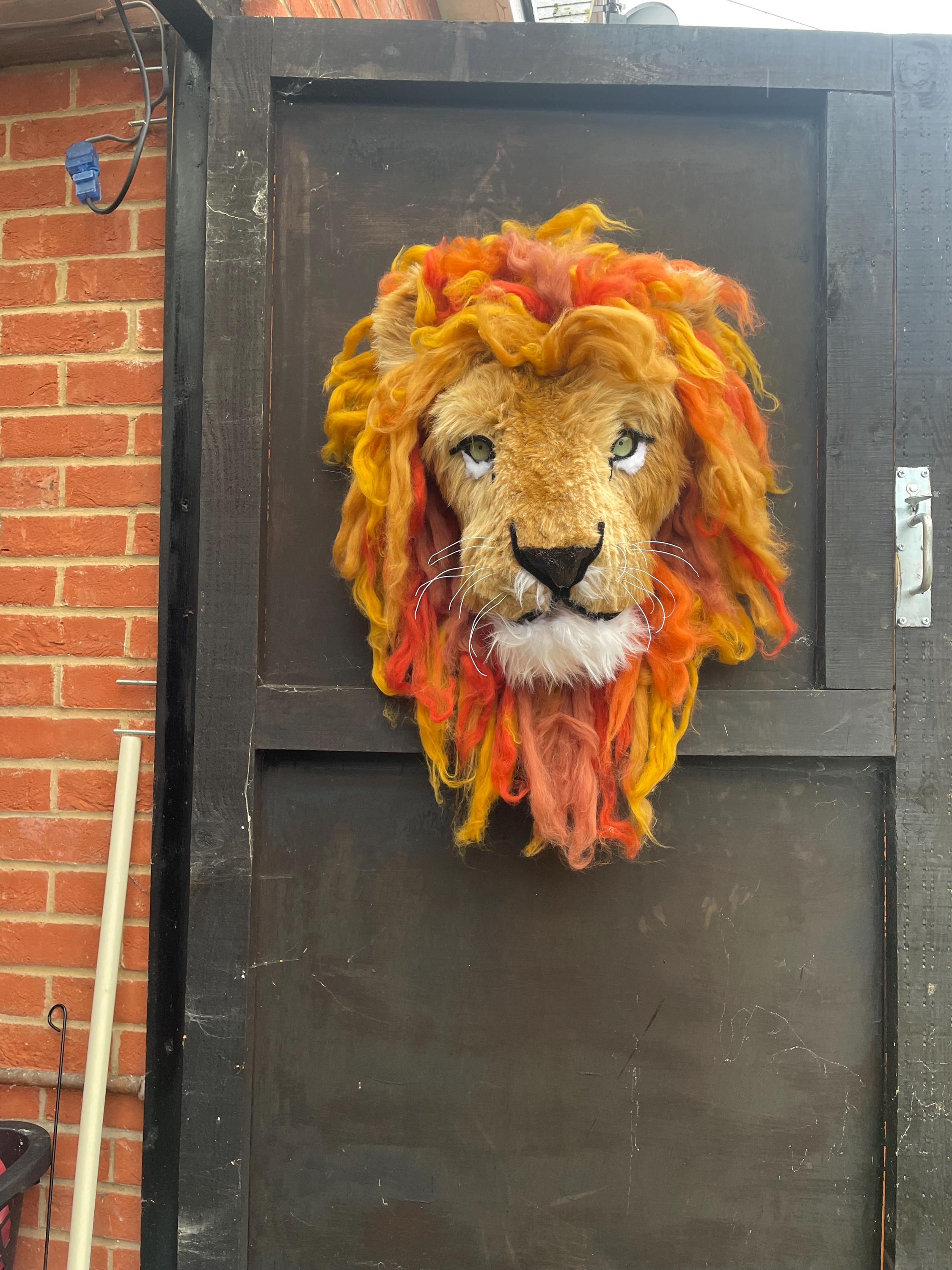 Handmade Faux Fur Lion Head Wall Decor: 2ft X 3ft Taxidermy - Etsy