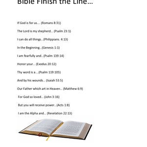 Bible Finish the Line