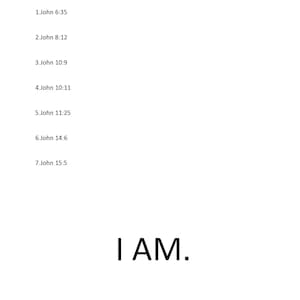 Jesus &quot;I AM&quot; statements