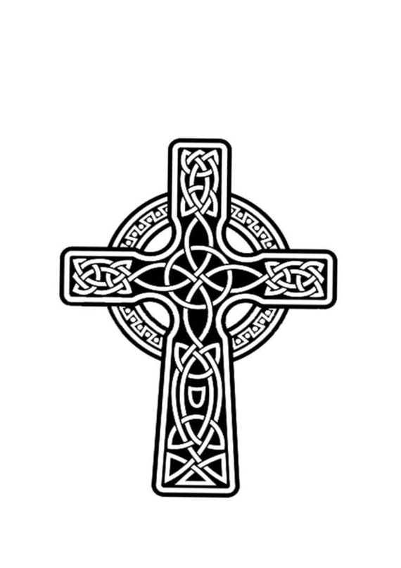 Celtic Cross Vinyl Transfer Decal Stickers Christian - Etsy