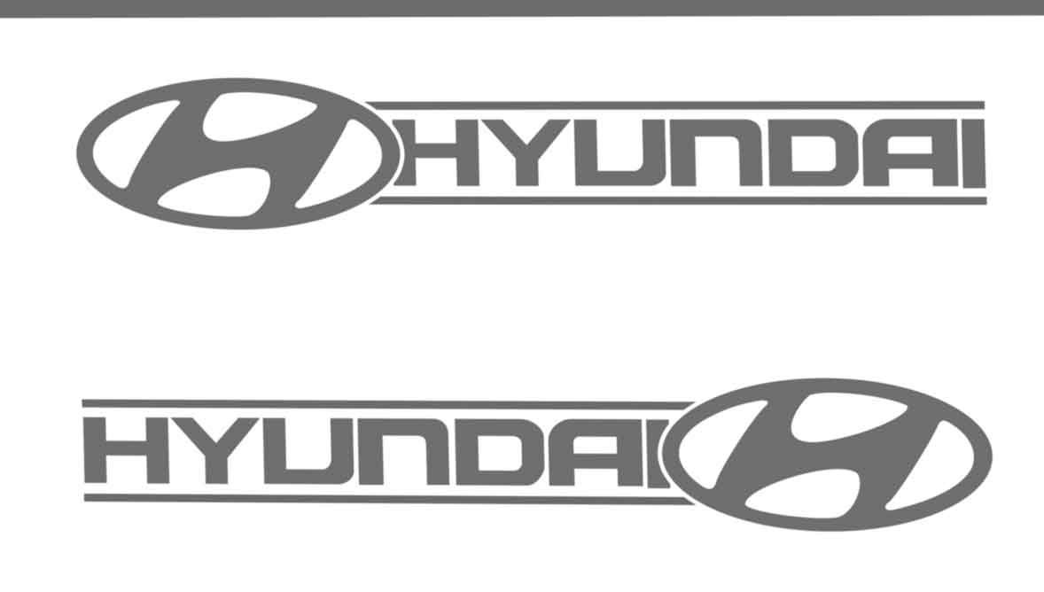 Hyundai Logo Decal Sticker – Decalfly