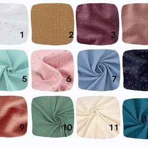 Bavoir personnalisé , Bavoir bandana double gaze pour bébé, cadeau de naissance, image 4