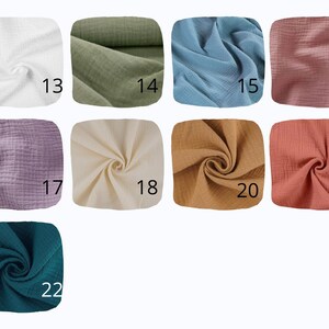 Bavoir personnalisé , Bavoir bandana double gaze pour bébé, cadeau de naissance, image 5