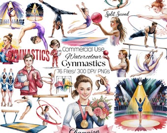 76 Gymnastics Clip Art - MSHIHEART