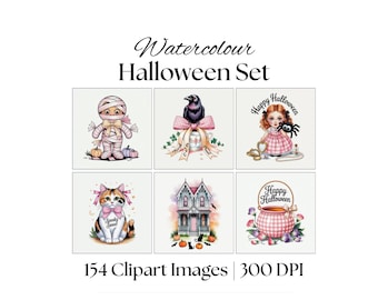 Pink Gingham Halloween Clipart | Coquette Pastel Graphics (Digital Download)