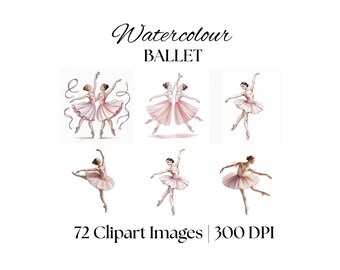 72 Clipart acquerello di balletto - MSHIHEART
