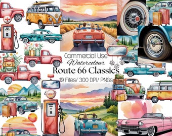 19 Route 66 Classics Clip Art - MSHIHeart