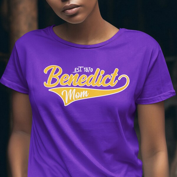 Benedict Mom - Benedict Tigers Tees, Benedict Homecoming Hoodies, Vintage College Alumni Apparel, Retro Benedict Tigers HBCU Shirt