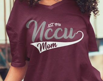 NCCU Mom V-Neck Tee – NC Central University Eagles Apparel