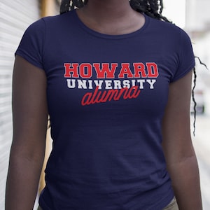 Howard Alumna - Howard Alumni Tee, Vintage Howard Shirt, Retro Howard Merch, Howard HBCU Hoodies & Sweatshirts, Bisons Tees, College Apparel
