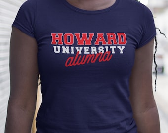 Howard Alumna - Howard Alumni Tee, Vintage Howard Shirt, Retro Howard Merch, Howard HBCU Hoodies & Sweatshirts, Bisons Tees, College Apparel