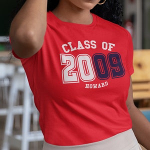 Howard Class of YYYY - Howard Univ Tee, Vintage Howard Shirt, Howard Merch, Howard HBCU Hoodies & Sweatshirts, Bisons Tees, College Apparel