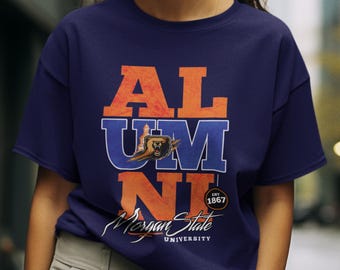 Morgan State Alumni Signature Series - Vintage/Grunge Style (All Styles) Morgan State Bears Alumni Hoodies & Sweatshirts