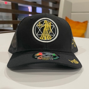 Virgo (Gold Embroidered Cap) - Birthday Zodiac Caps, Leo, Gemini, Scorpio, Cancer, Aquarius, Taurus, Sagittarius, Capricorn, Aries, Pisces