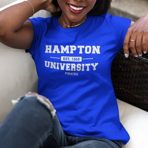 Hampton U - Hampton Pirates, Vintage Hampton U Apparel, Hampton Alumni Tee, Retro Hampton Homecoming Hoodies & Sweatshirts