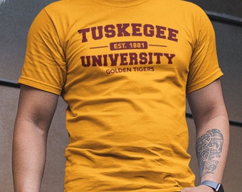Tuskegee Golden (Unisex) - Vintage HBCU Tuskegee Univ Apparel, Retro Tuskegee Alumni Tee, Tuskegee Merch, Tuskegee Hoodies & Sweatshirts