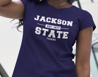 Jackson State Tigers - Vintage Jackson State Tigers College Apparel, Retro  JS U HBCU Hoodies & Sweatshirts, Jackson St Tee, SWAC