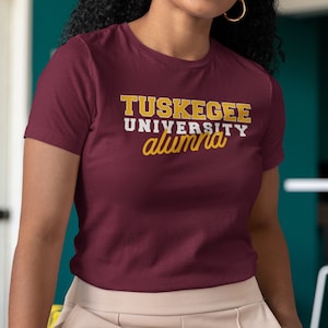 Tuskegee Alumna - Vintage HBCU Tuskegee Univ Apparel, Retro Tuskegee Alumni Tee, Tuskegee Golden Tigers Merch, Tuskegee Hoodies & Sweatshirt
