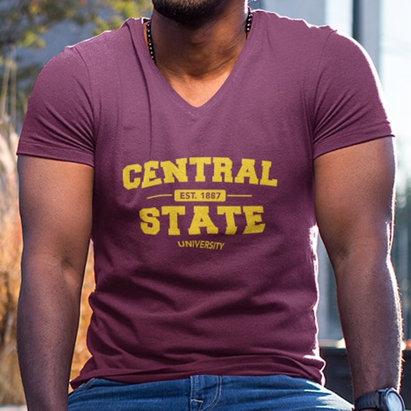 Central State Univ (V-Neck) - Central State Apparel, Central State Marauders Alumni Tee, CSU Marauders Shirt, Central State HBCU Sweatshirt