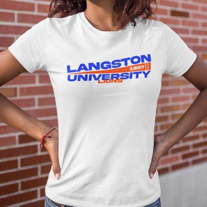 Langston Univ Flag Ed - Langston Lions, Vintage College Apparel, Langston Univ Alumni Tee, Retro Langston Homecoming Hoodies & Sweatshirts