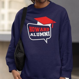 Howard Alumni - Howard Univ Tee, Vintage Howard Shirt, Retro Howard Merch, Howard HBCU Hoodies & Sweatshirts, Bisons Tees, College Apparel
