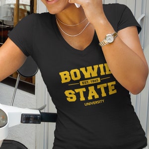 Bowie State Bulldogs (V-Neck) - Bowie State Apparel, Bowie Bulldogs Alumni Tee, Bowie State Shirt, Bowie HBCU Hoodies and Sweatshirt