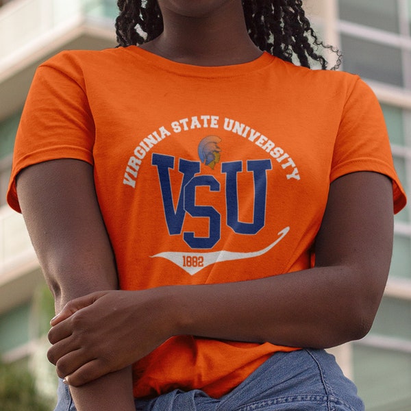 Virginia State University Trojan Dad T Shirt Etsy