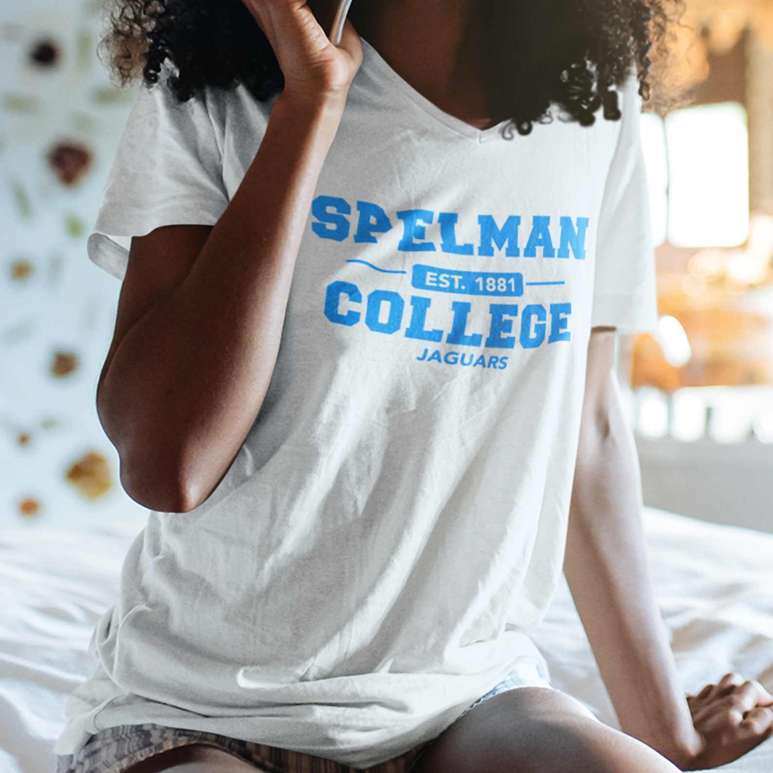 Spelman (v-neck) - Spelman Shirts, HBCU Jaguars, Vintage Spelman Women ...
