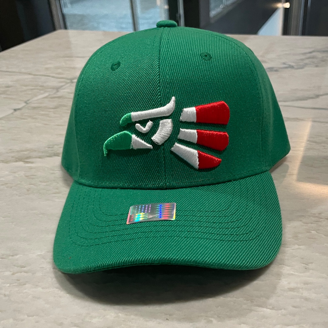 Mexican Eagle green Embroidered Cap Mexico Caps, Mexican Hats, Mexican