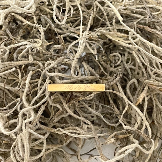 Tiny Gold Monogram Pin - image 2