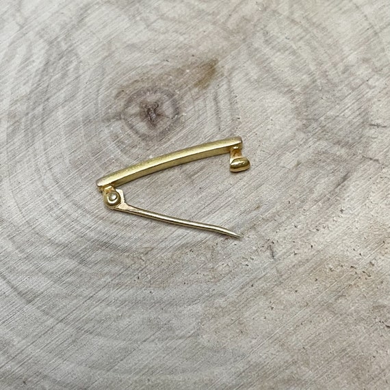 Tiny Gold Monogram Pin - image 4