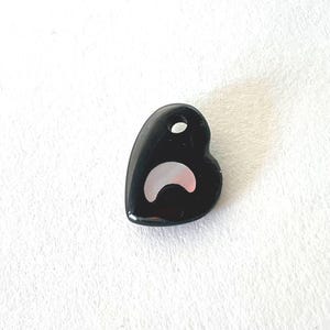Heart Crescent Moon Pendant