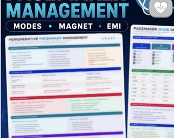 Perioperative Pacemaker Management Cheat Sheet